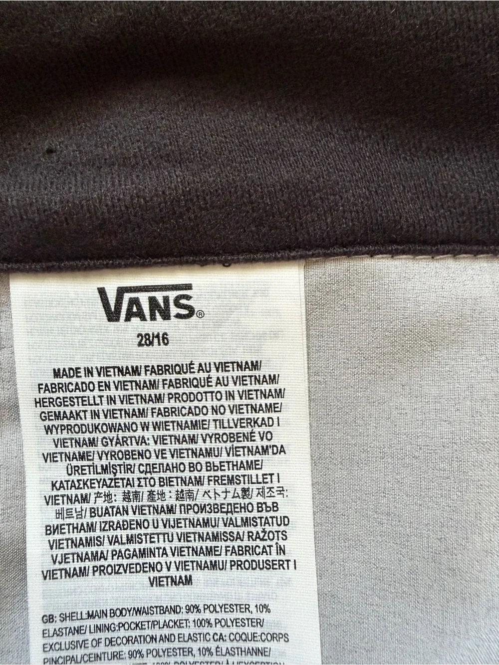 Vans Black and White Checkered Kids Long sleeve shirt and shorts set.
